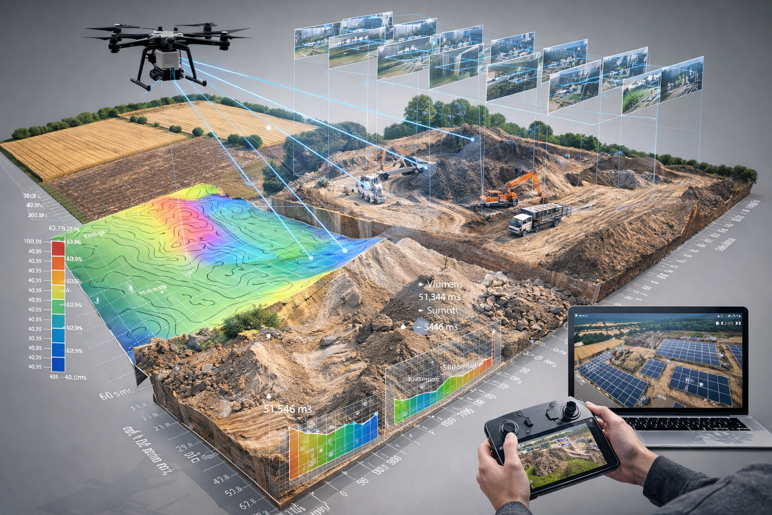 Mission photogrammétrie drone
